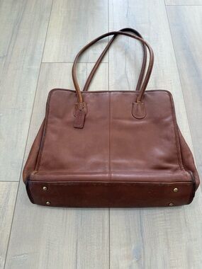 Vintage 1996 cowhide Leather tote bag for women